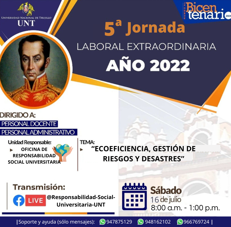 V JORNADA LABORAL EXTRAORDINARIA AÑO 2022