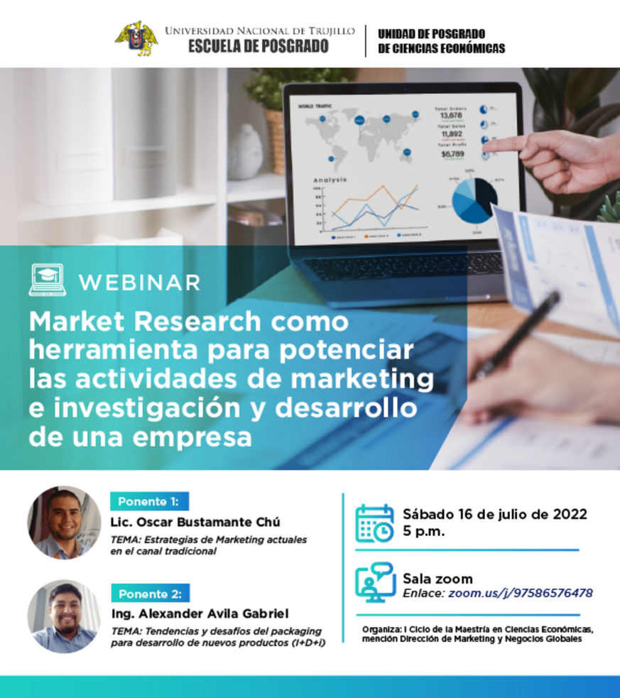 WEBINAR: "MARKET RESEARCH COMO HERRAMIENTA PARA POTENCIAR LAS ACTIVIDADES DE MARKETING E INVESTIGACIÓN DE UNA EMPRESA"