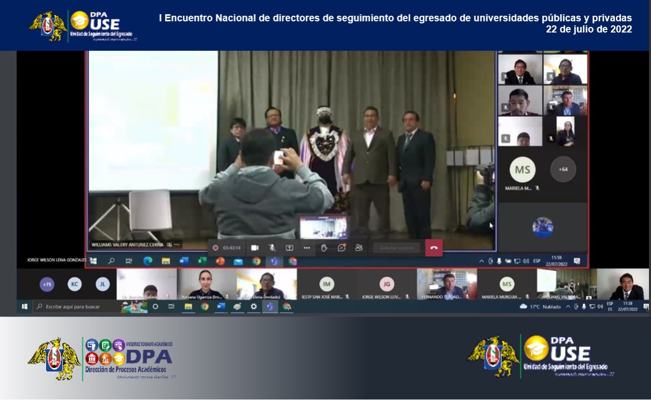 USE: ENCUENTRO DE DIRECTORES DE LA UNIDAD DE SEGUIMIENTO DEL EGRESADO DE UNIVERSIDADES PUBLICAS Y PRIVADAS